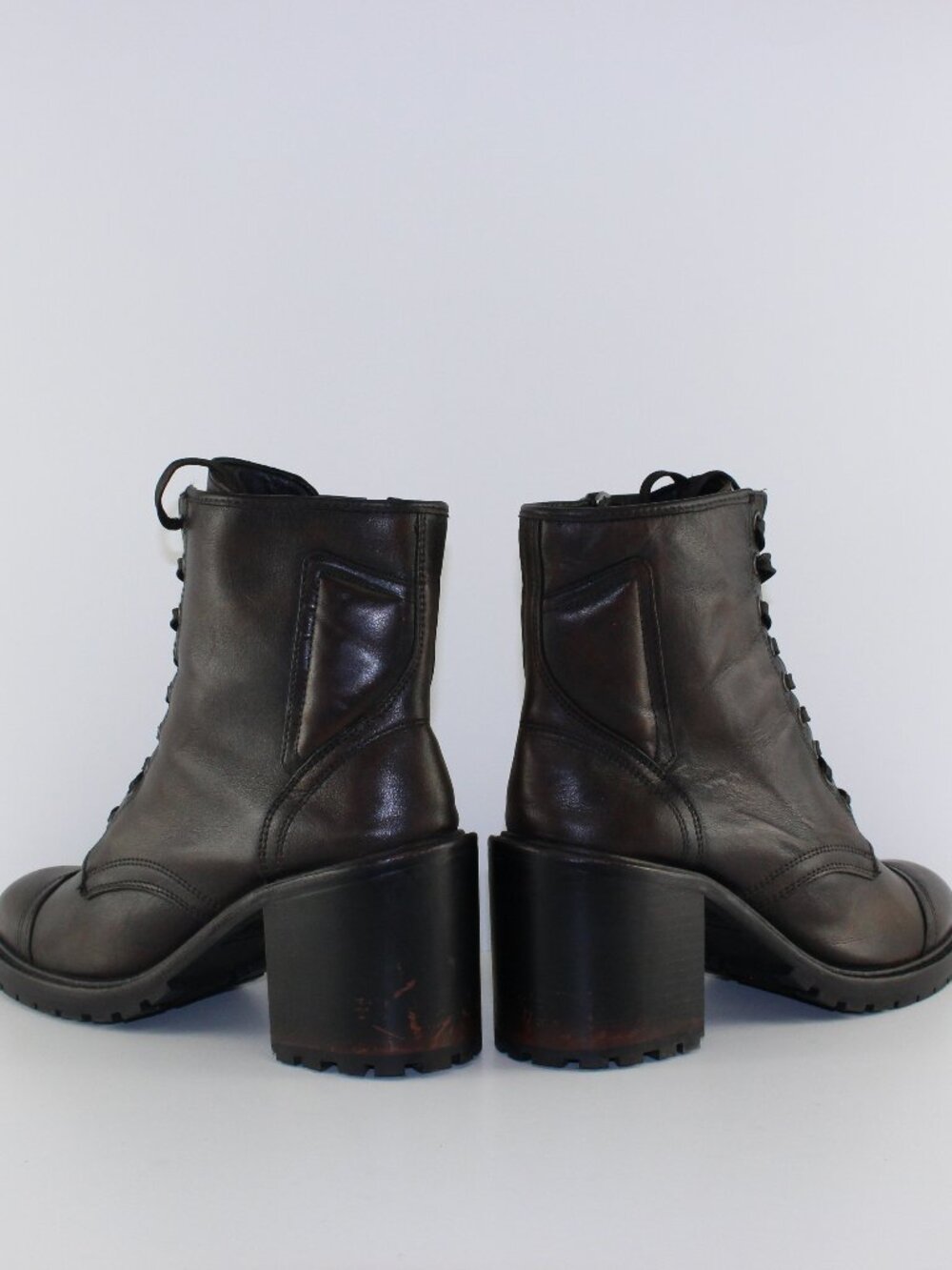 Thursday Boot Company Women High Heel Brown Leather Boots (11 US) - Picture 3 of 11